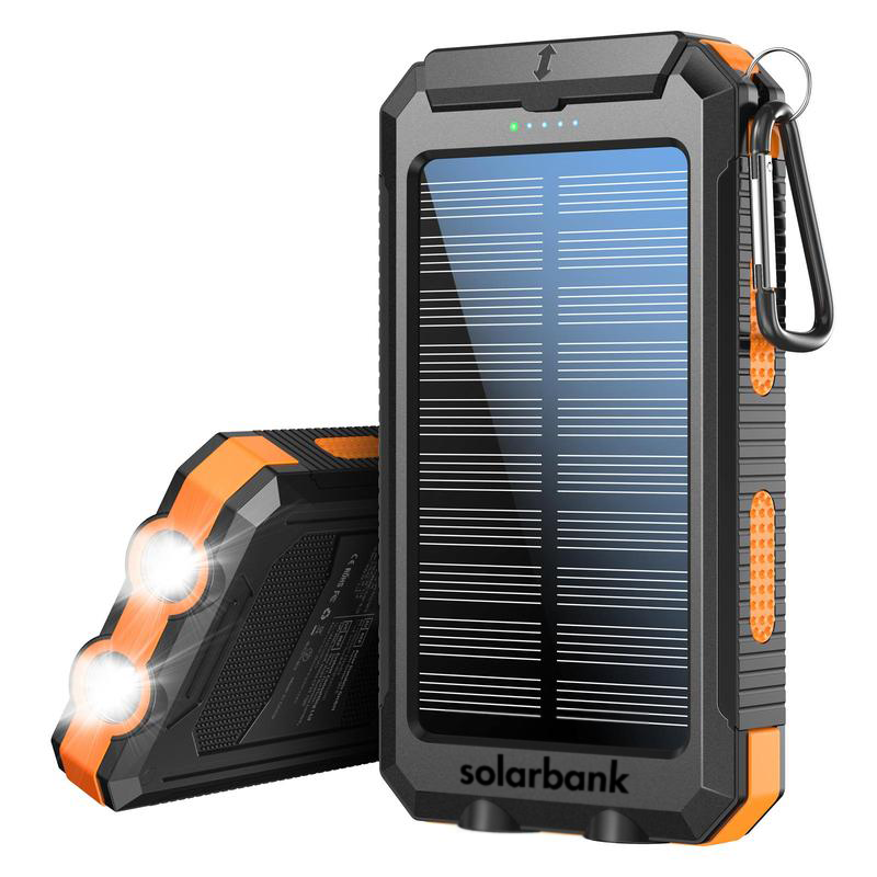 SolarPulse بنك طاقة شمسي بسعة 20000mAh — ألواح شمسية مدمجة - Desfino