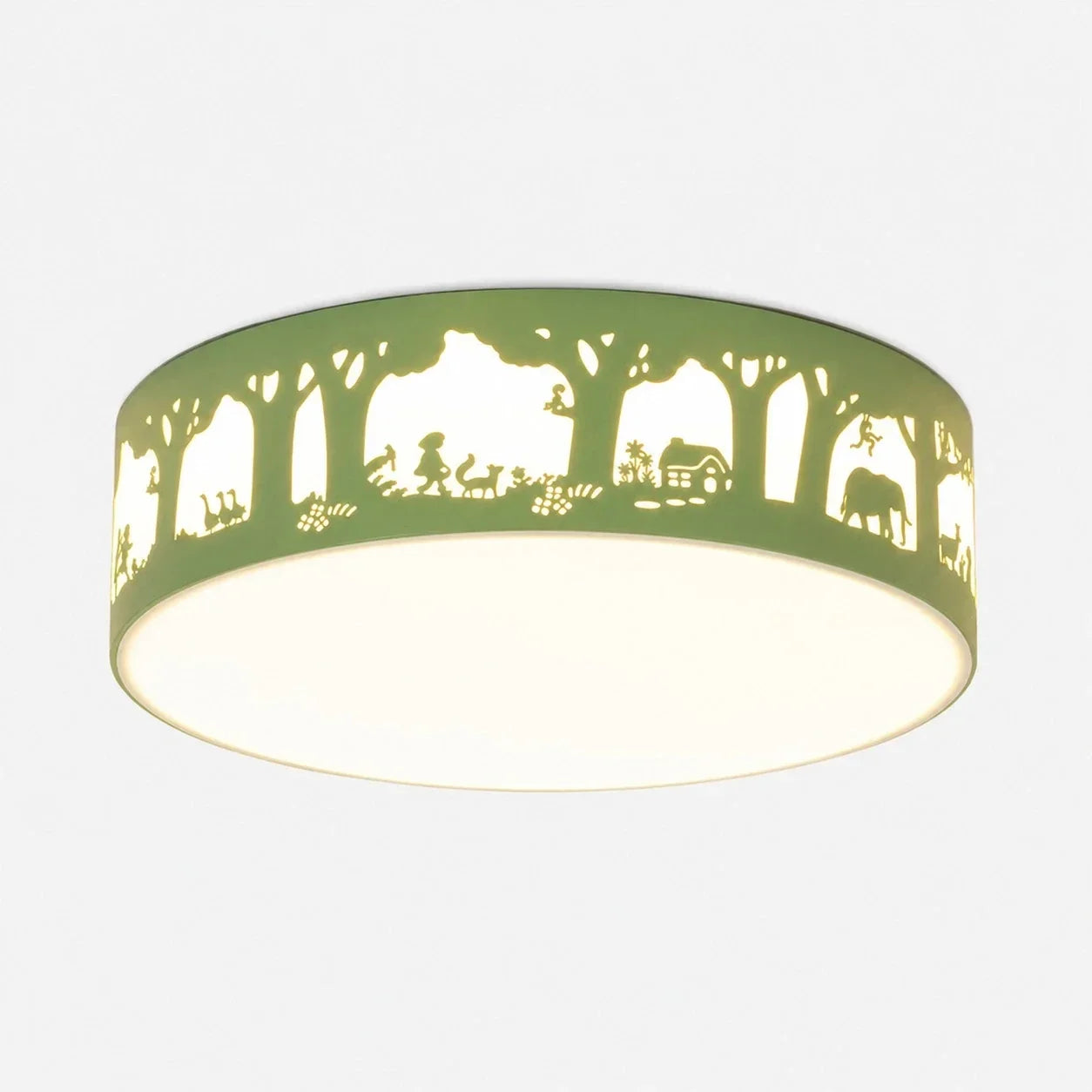 Deckenleuchte mit hohler Silhouette und LED-Vollspektrumlicht – flächenbündiges Design