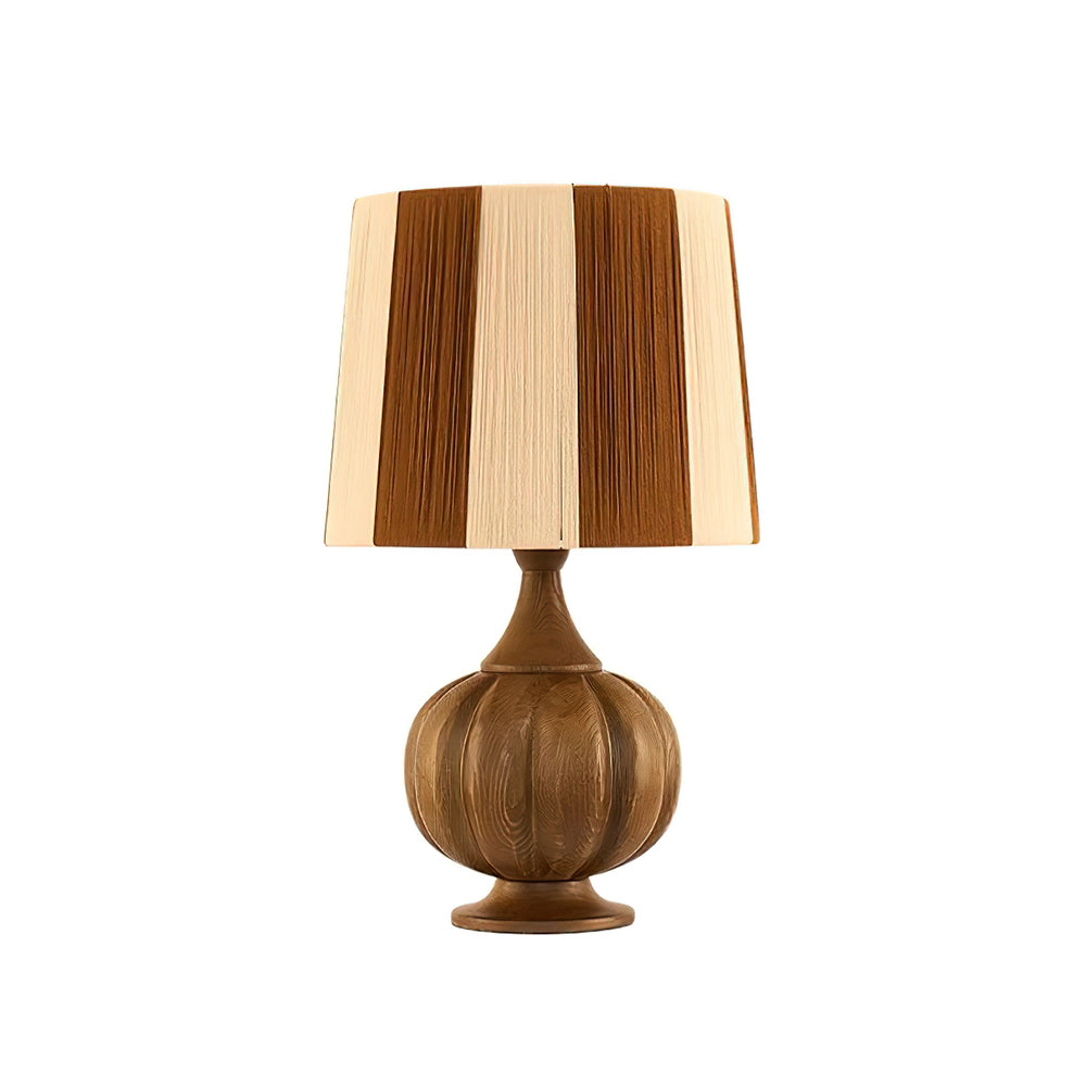 Harmonische, kräftig gestreifte Tischlampe