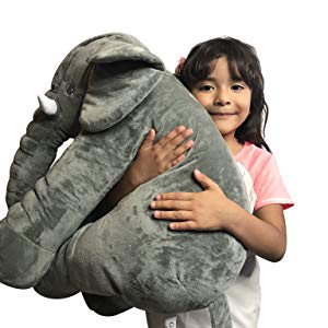 CuddleNest Baby Elephant Plush Pillow — Snug Hug Shape & Soft Cushion