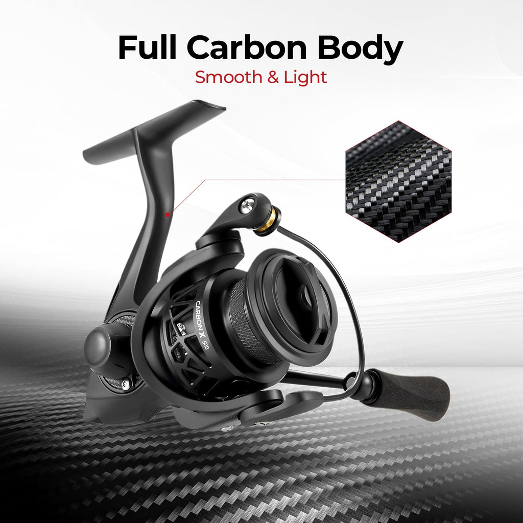 Kołowrotek spinningowy Piscifun Carbon X Ice Fishing — rozmiar 500/1000 - Desfino