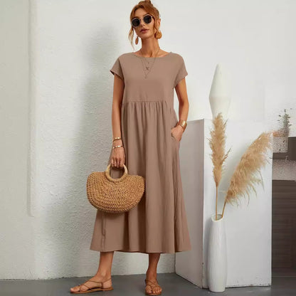 Robe Longue Fluide avec Poches