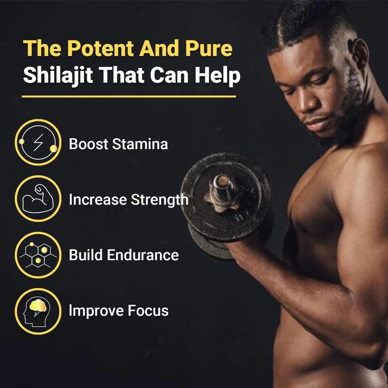 Gumové bonbony Shilajit z Himálaje — podpora energie, vytrvalosti a vitality - Desfino