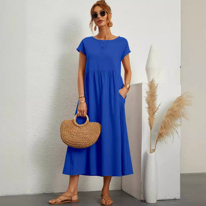 Robe Longue Fluide avec Poches