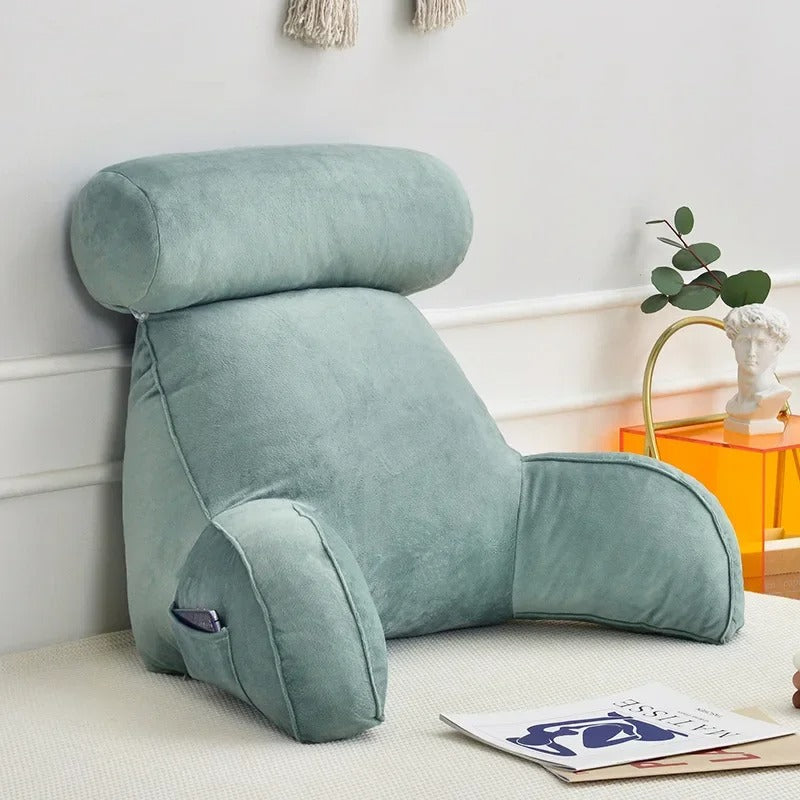 Ergonomisk ryggstödskudde - justerbart nackstöd, armstöd och nackstöd - Desfino