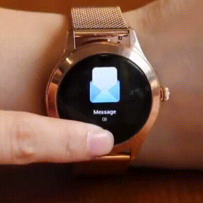 AstraNova Luxe Smartwatch für Damen — Funktionen zur Gesundheitsüberwachung, Kristall-Display