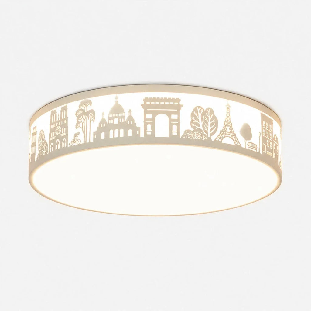 Deckenleuchte mit hohler Silhouette und LED-Vollspektrumlicht – flächenbündiges Design