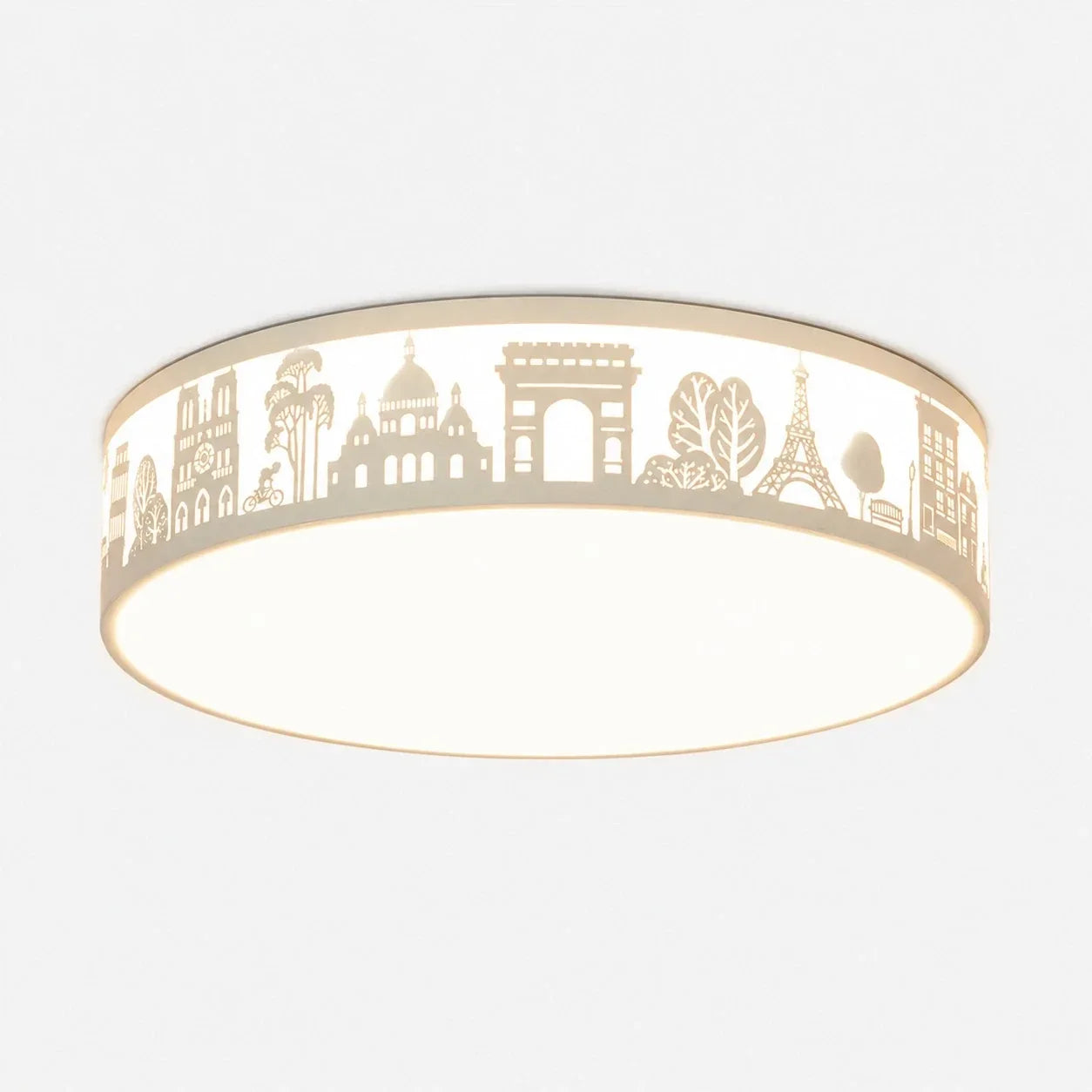 Deckenleuchte mit hohler Silhouette und LED-Vollspektrumlicht – flächenbündiges Design