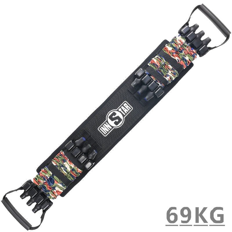 Resistance Band and Bar Set | Adjustable Strength | Portable Home Gym Equipment