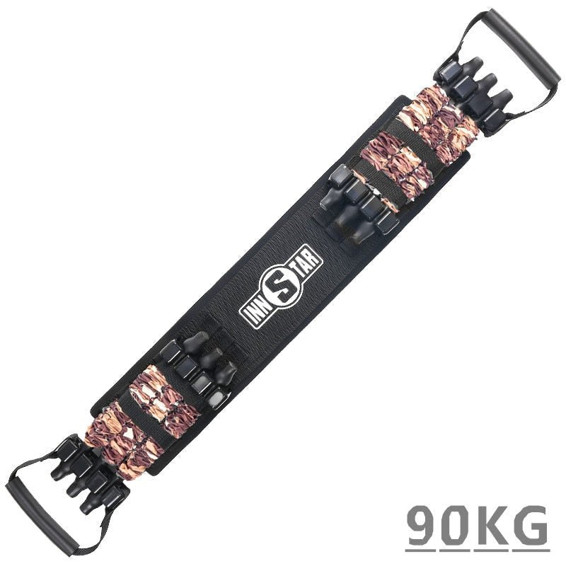 Resistance Band and Bar Set | Adjustable Strength | Portable Home Gym Equipment