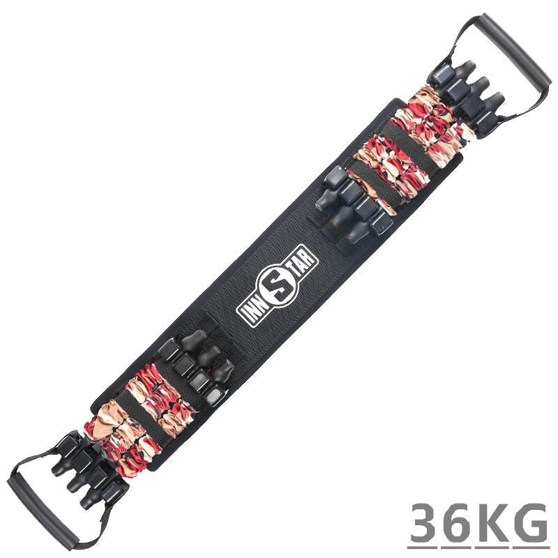 Resistance Band and Bar Set | Adjustable Strength | Portable Home Gym Equipment
