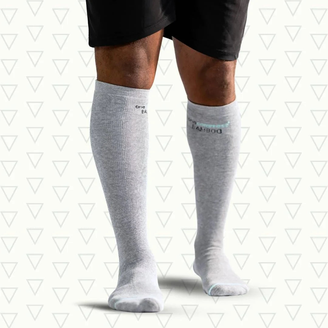 Knee-High Bamboo Compression Socks — 10–15 mmHg Graduated Support - Desfino