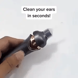 Aspirador de cera de oídos QuietEar — inalámbrico, silencioso, punta de silicona, luz LED - Desfino