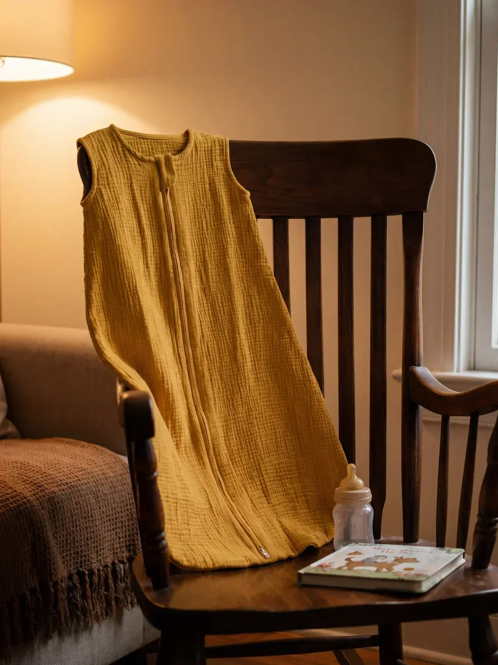 Sacco nanna per neonati in garza di cotone traspirante — design ultraleggero