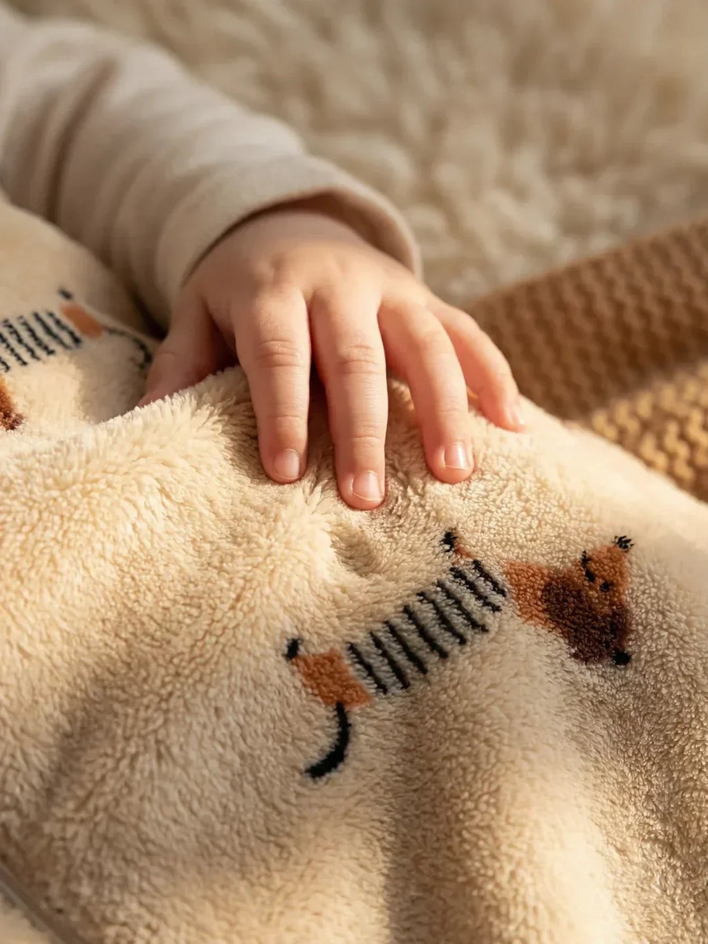 Vauvan fleece-makuupussi — erittäin pehmeä, 2-suuntainen vetoketju - Desfino