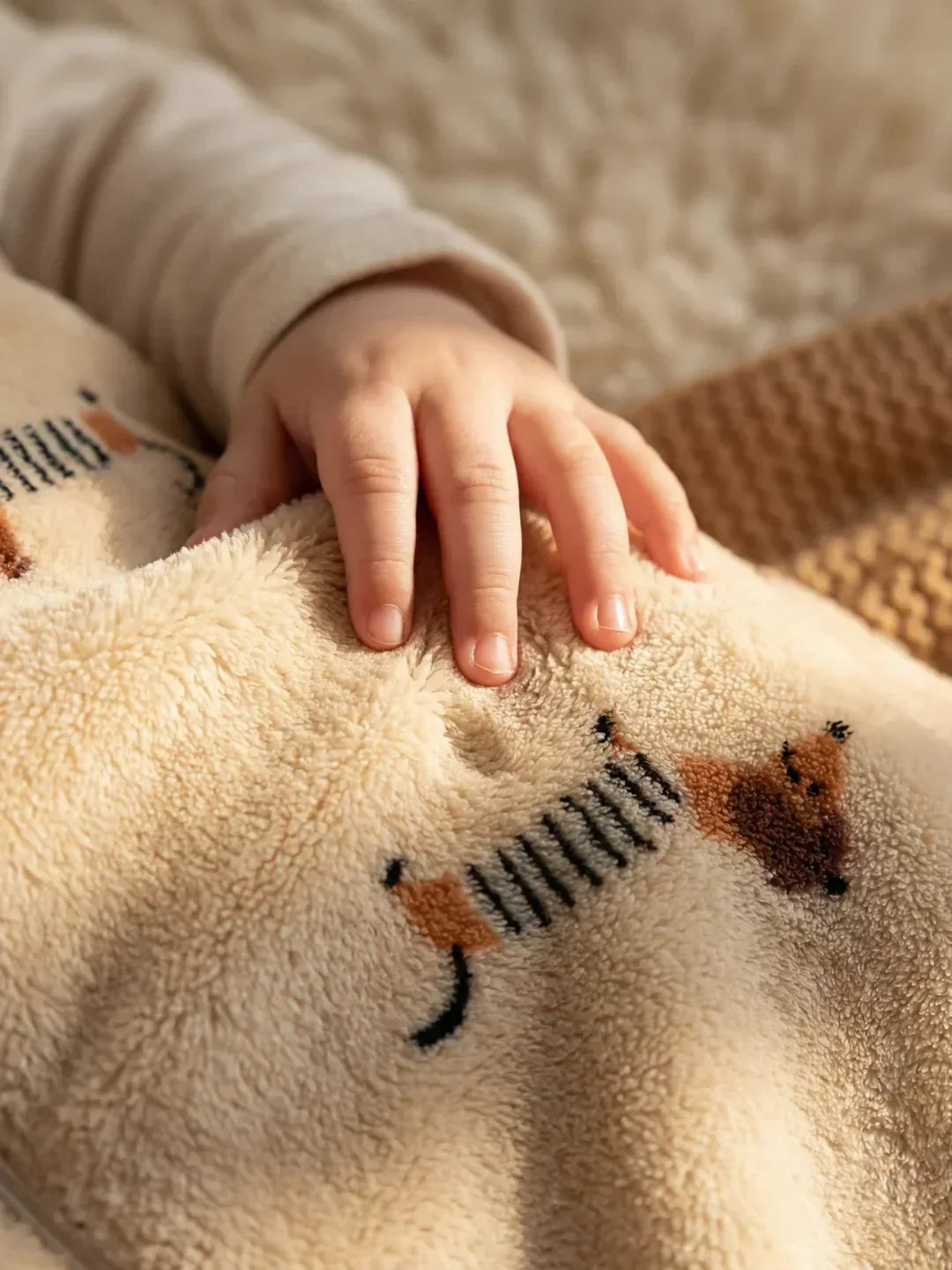 Vauvan fleece-makuupussi — erittäin pehmeä, 2-suuntainen vetoketju - Desfino