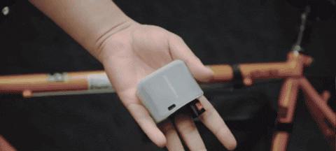 Mini bomba para bicicleta recarregável por USB-C VoltNova — Schrader/Presta | Desfino
