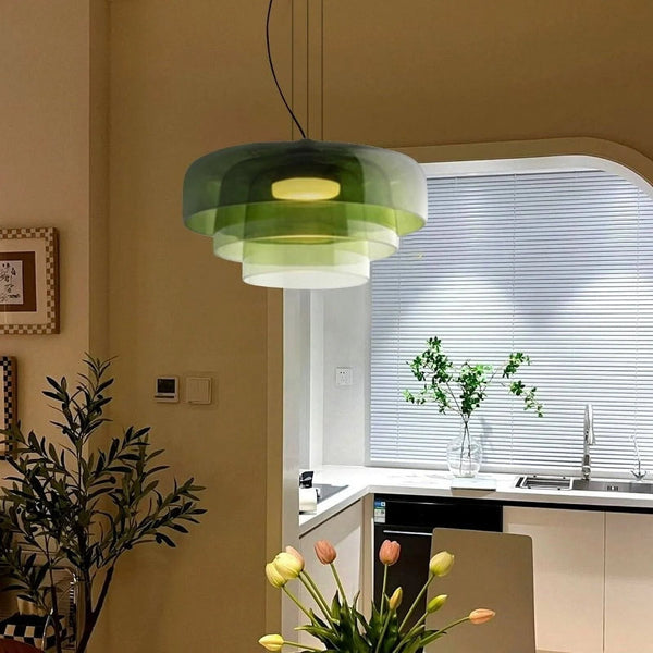 FjordLumen pendellampe i glas — varmt LED-lys, norsk håndværksdesign - Desfino
