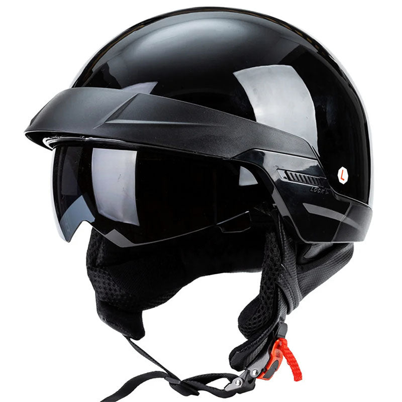 Casque de moto cruiser à visage ouvert, 1080 g — Doublure amovible - Desfino