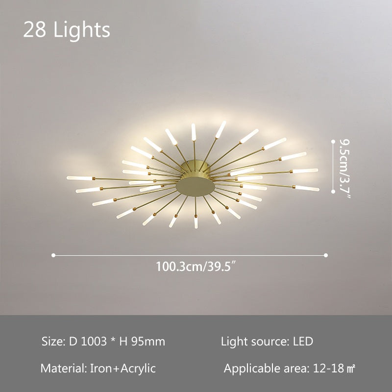Fireworks Swirl Ceiling Light for Living Room | Desfino