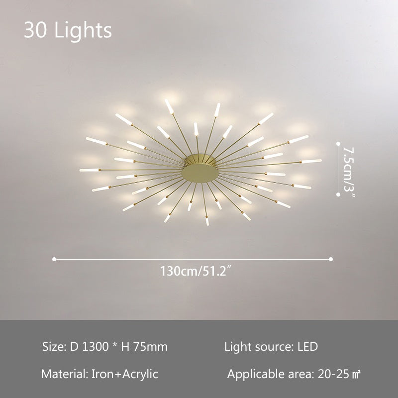 Fireworks Swirl Ceiling Light for Living Room | Desfino