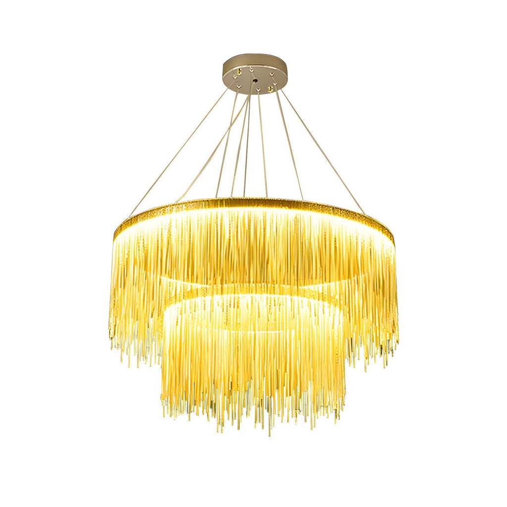 Moderner Kronleuchter mit Quasten im Art-déco-Stil | Desfino