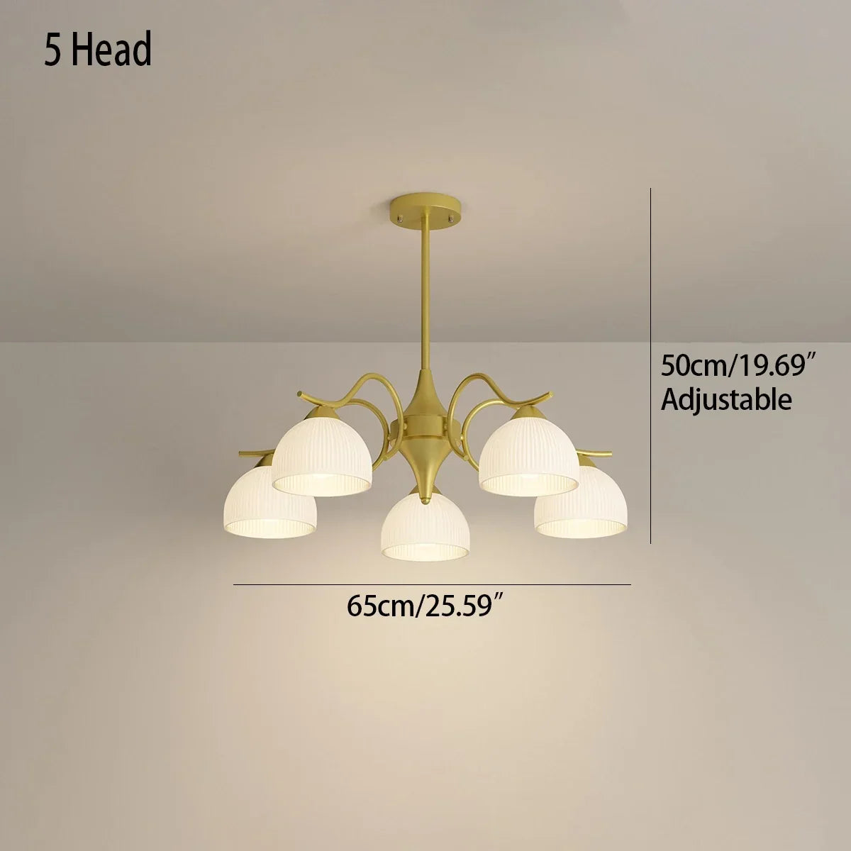 French Pastoral Living Room Chandelier | Desfino