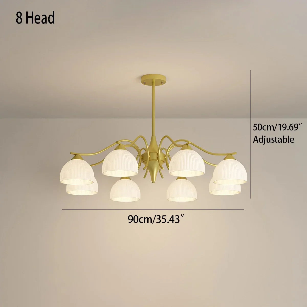 French Pastoral Living Room Chandelier | Desfino