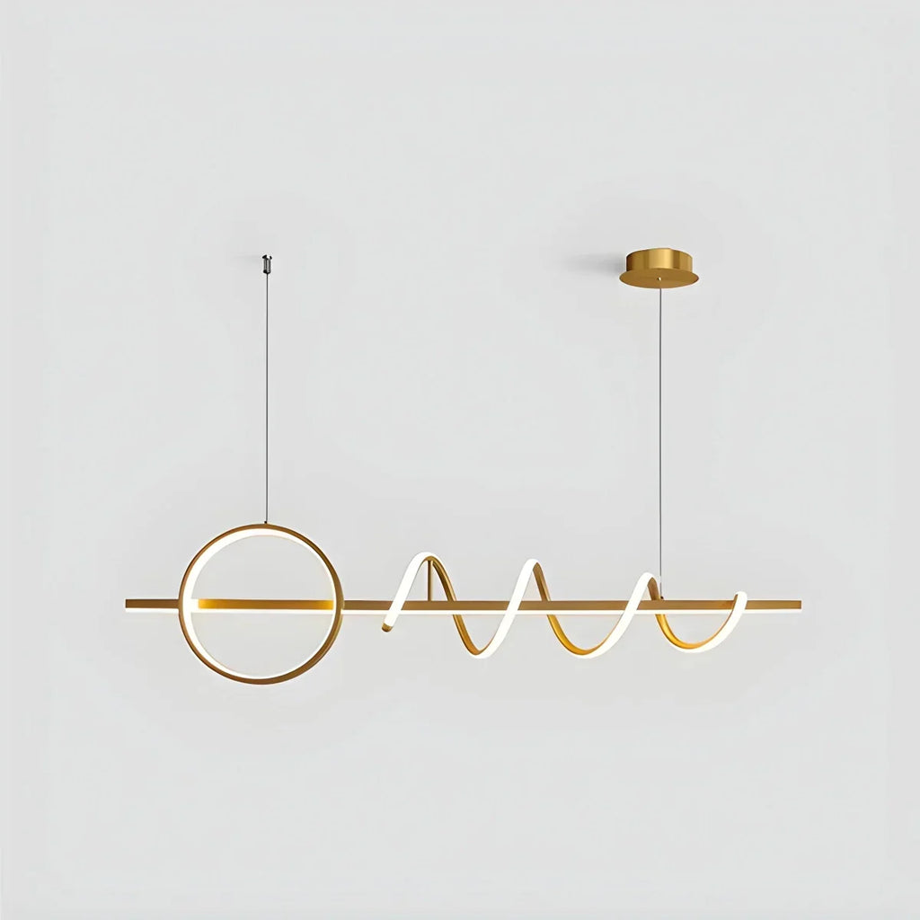 LED Minimalist Long Pendant Light for Kitchen Island | Desfino