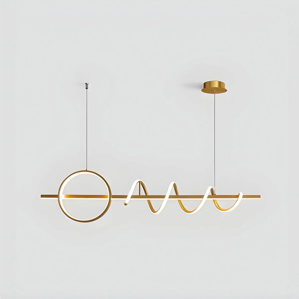 LED Minimalist Long Pendant Light for Kitchen Island | Desfino