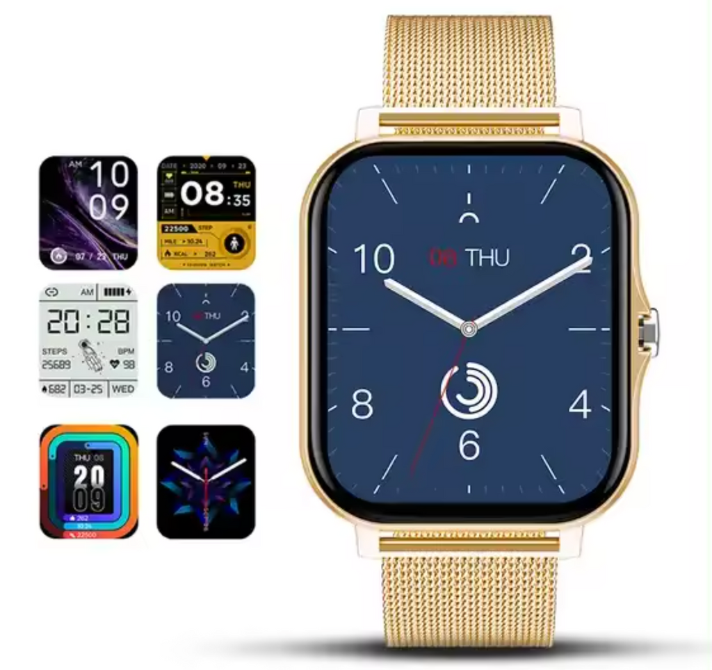 LioraTime Janes-smartwatch — slank, feminin stil, sundhedsovervågning og alarmer - Desfino