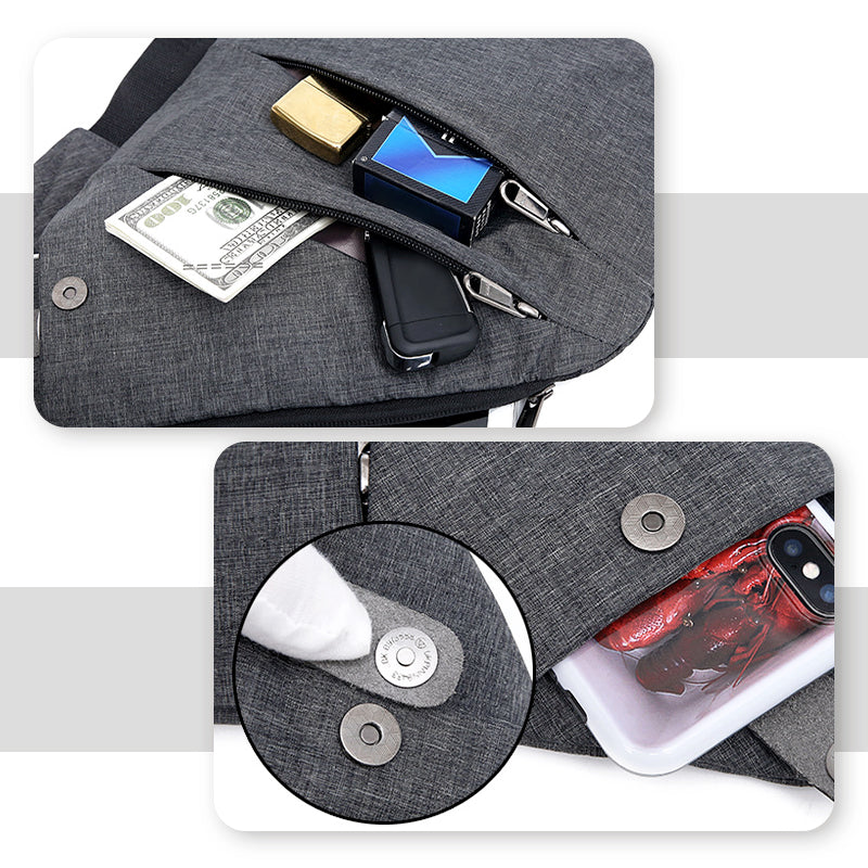 Sac bandoulière antivol VoySure — compartiments sécurisés, compact - Desfino