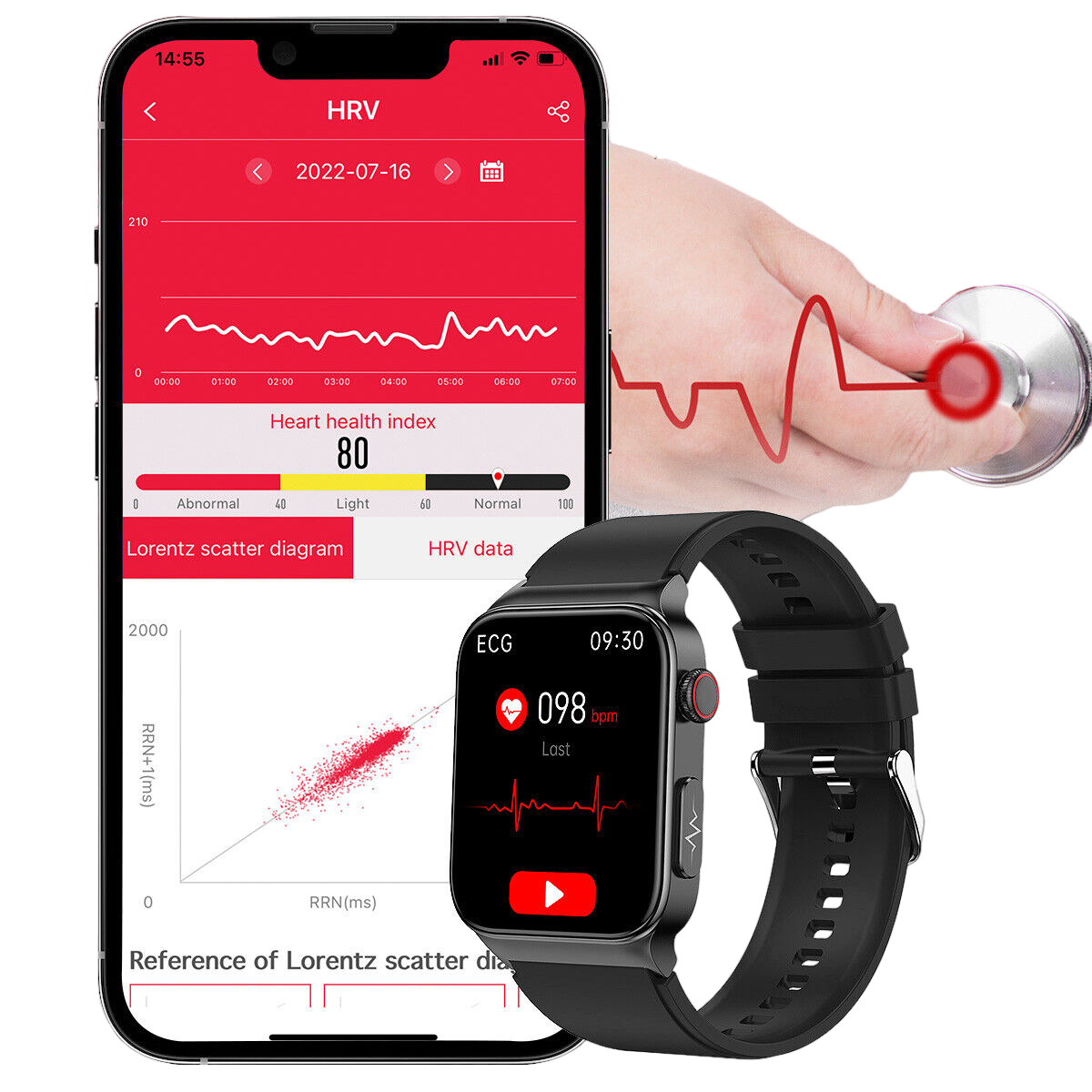 VitaSense Diabetes Monitoring Smartwatch — Needle-Free Glucose Tracking - Desfino