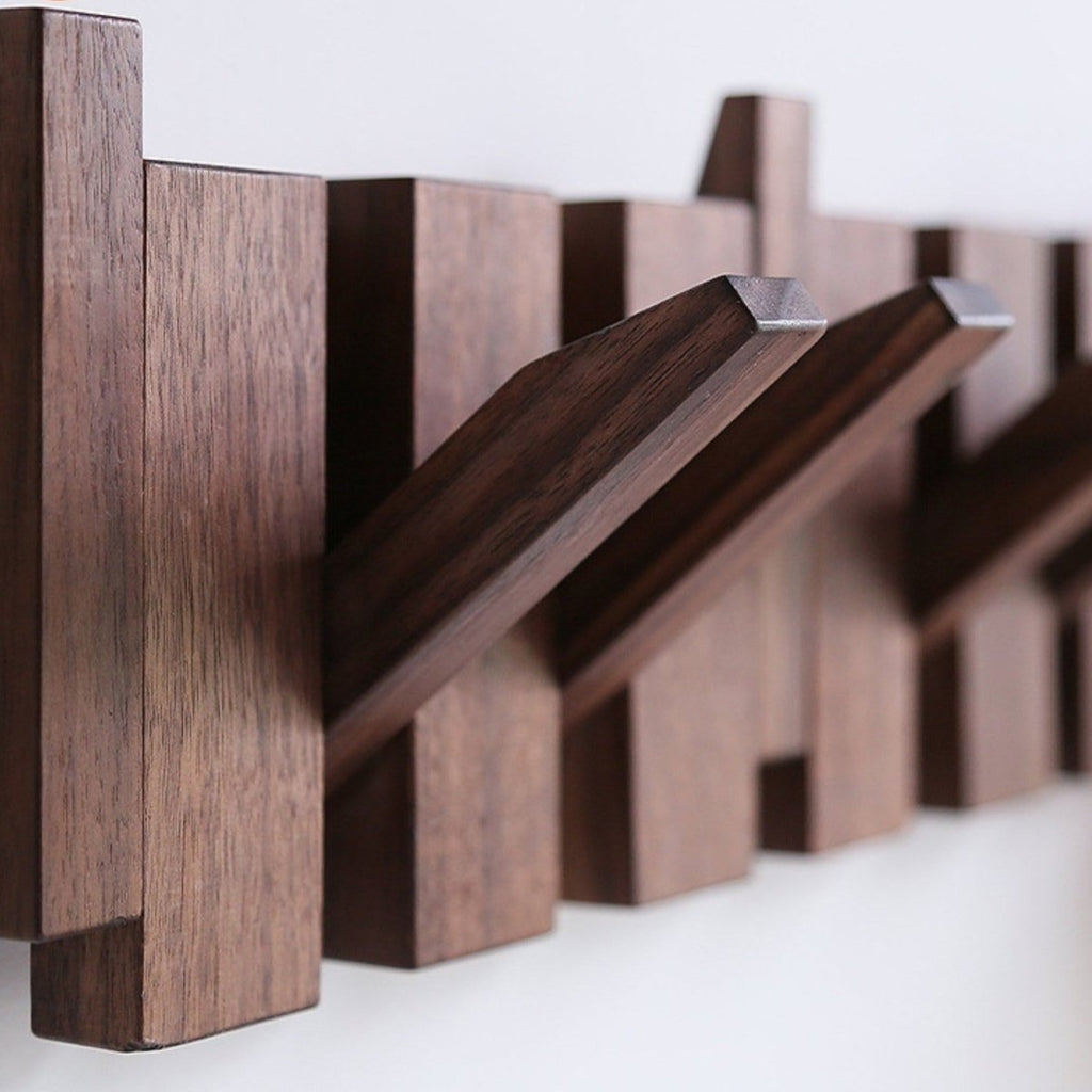 מתלה מעילים מעץ בעבודת יד בצורת פסנתר HarmoniWood — למעילים, כובעים ותיקים - Desfino