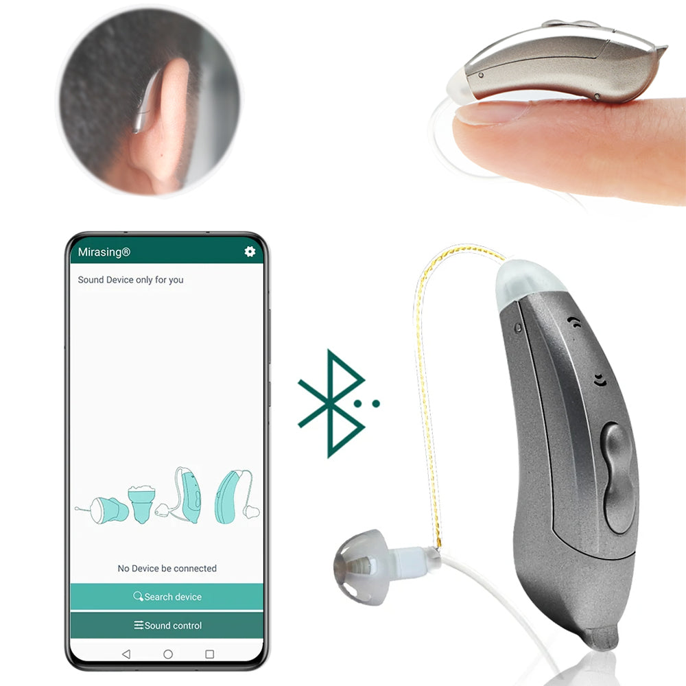 Unsichtbare Bluetooth-Hörgeräte – App-Steuerung, 10-Kanal-Audio und HD-Klang