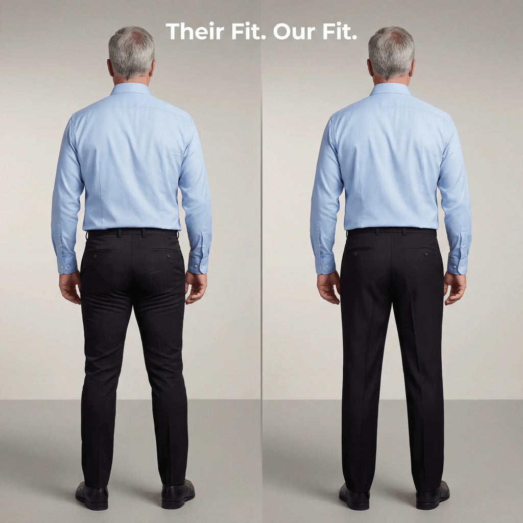 FormaFlex Precision Trousers — Wrinkle-Resistant 4-Way Stretch Dress Pants