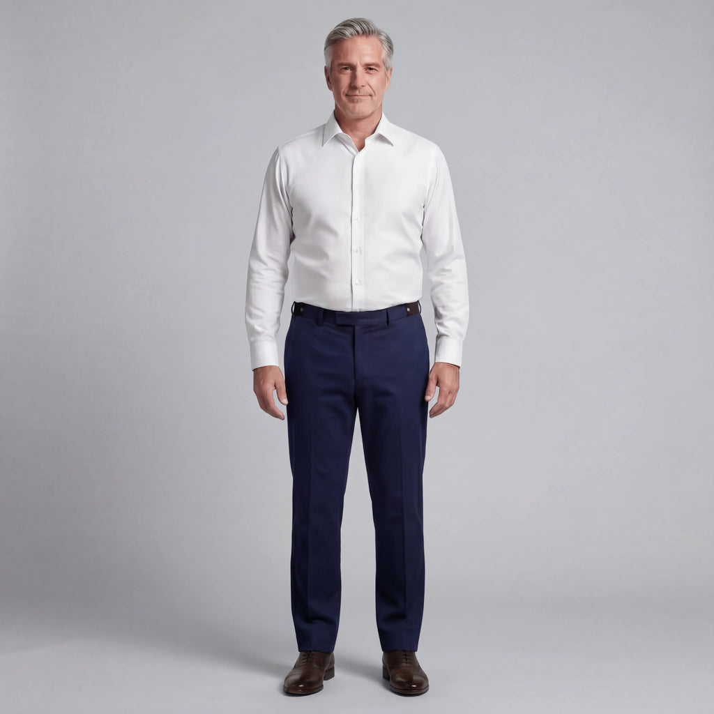 FormaFlex Precision Trousers — Wrinkle-Resistant 4-Way Stretch Dress Pants