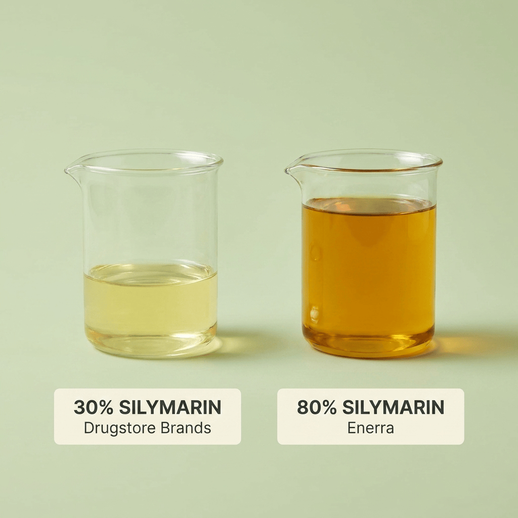 80% Silymarin Milk Thistle Capsules — Turmeric and Vitamin C Blend