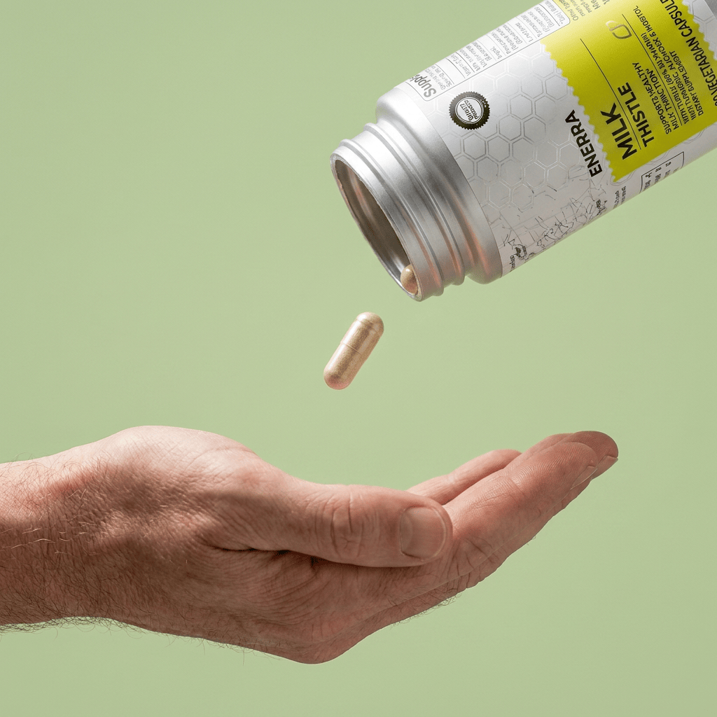 80% Silymarin Milk Thistle Capsules — Turmeric and Vitamin C Blend