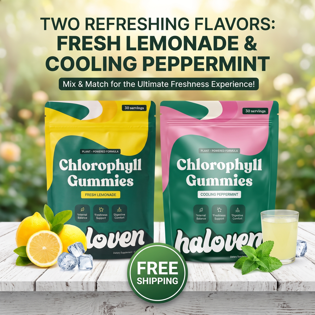 Mint Chlorophyll Gummies — Fresh Breath, Body Freshness & Gut Wellness - Desfino