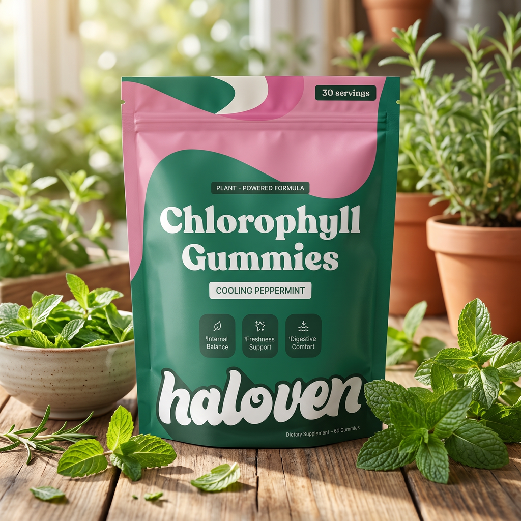 Mint Chlorophyll Gummies — Fresh Breath, Body Freshness & Gut Wellness - Desfino