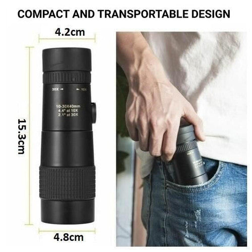 Monocular impermeabil Kirrea 10x pentru observarea păsărilor și drumeții - Desfino