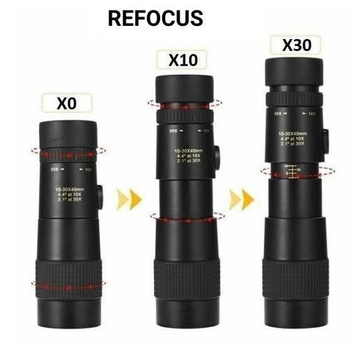 Monocular impermeabil Kirrea 10x pentru observarea păsărilor și drumeții - Desfino