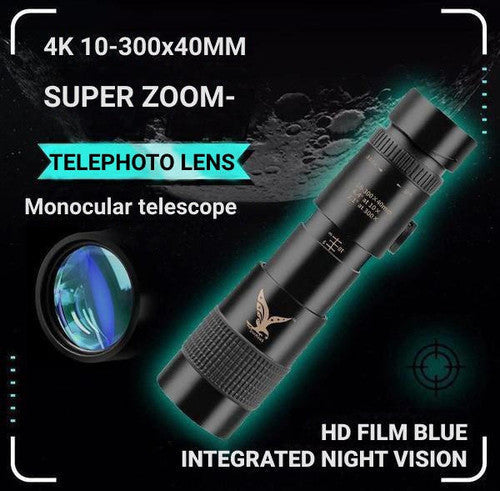 Monocular impermeabil Kirrea 10x pentru observarea păsărilor și drumeții - Desfino