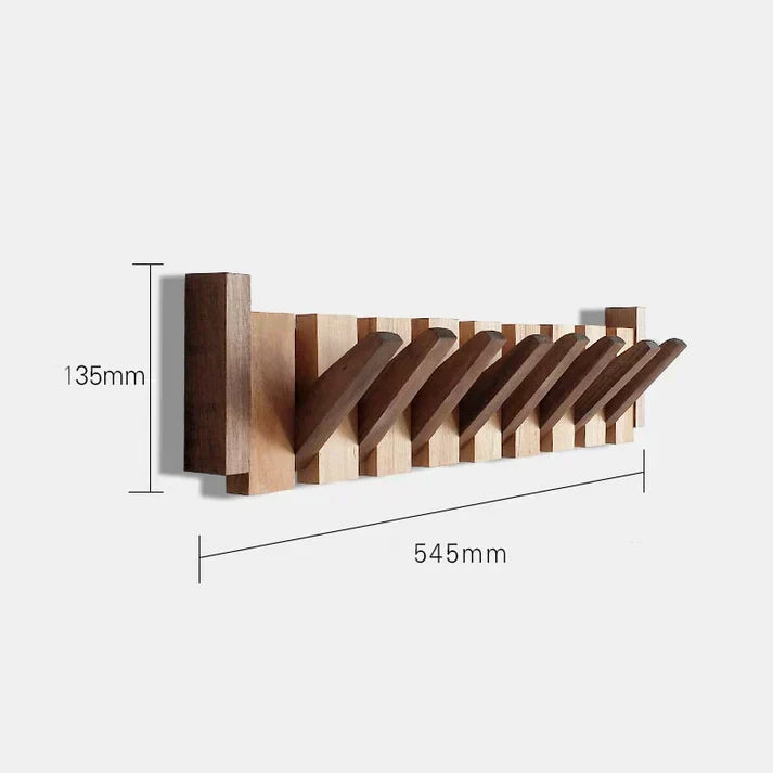 Lyranox Piano-Shaped Wooden Wall Rack — Artistic Coat Hook - Desfino