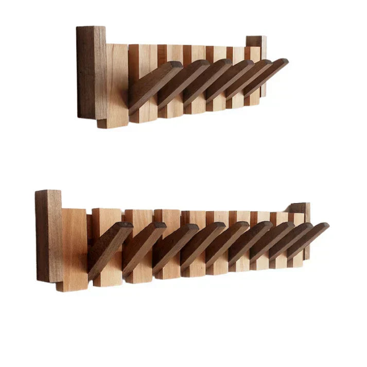 Lyranox Piano-Shaped Wooden Wall Rack — Artistic Coat Hook - Desfino