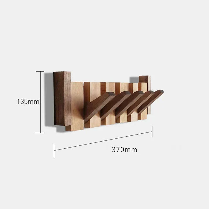 Lyranox Piano-Shaped Wooden Wall Rack — Artistic Coat Hook - Desfino