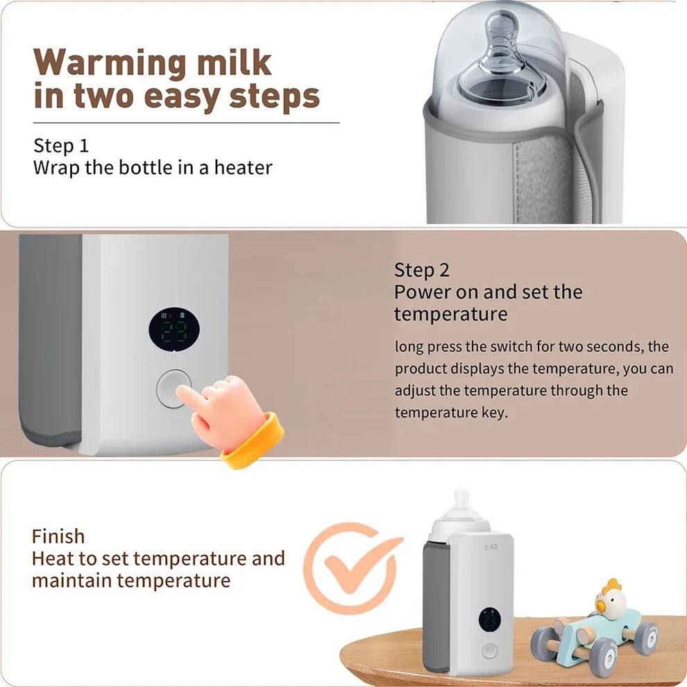 QuikNest Portable Bottle Warmer — Fast, Even, Safe Heating - Desfino