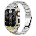 Bracelete Alera em aço inoxidável com caixa protetora para Apple Watch - Desfino
