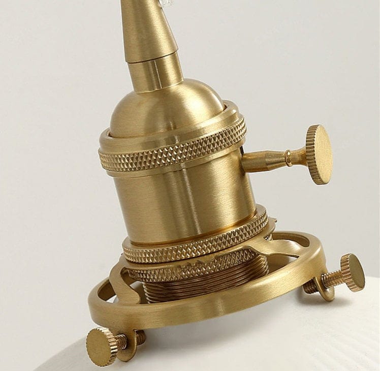 Applique da parete fatta a mano — Paralume a coppa plissettato in ceramica, lampadina inclusa - Desfino